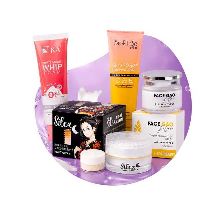 বেস্ট সেলার কালেকশন, KA White Magic Whip Foam, SeRiSe Aura Bright Sunscreen, Face Gao Plus ও Silex Night Cream, Beauty With Thai বাংলাদেশ