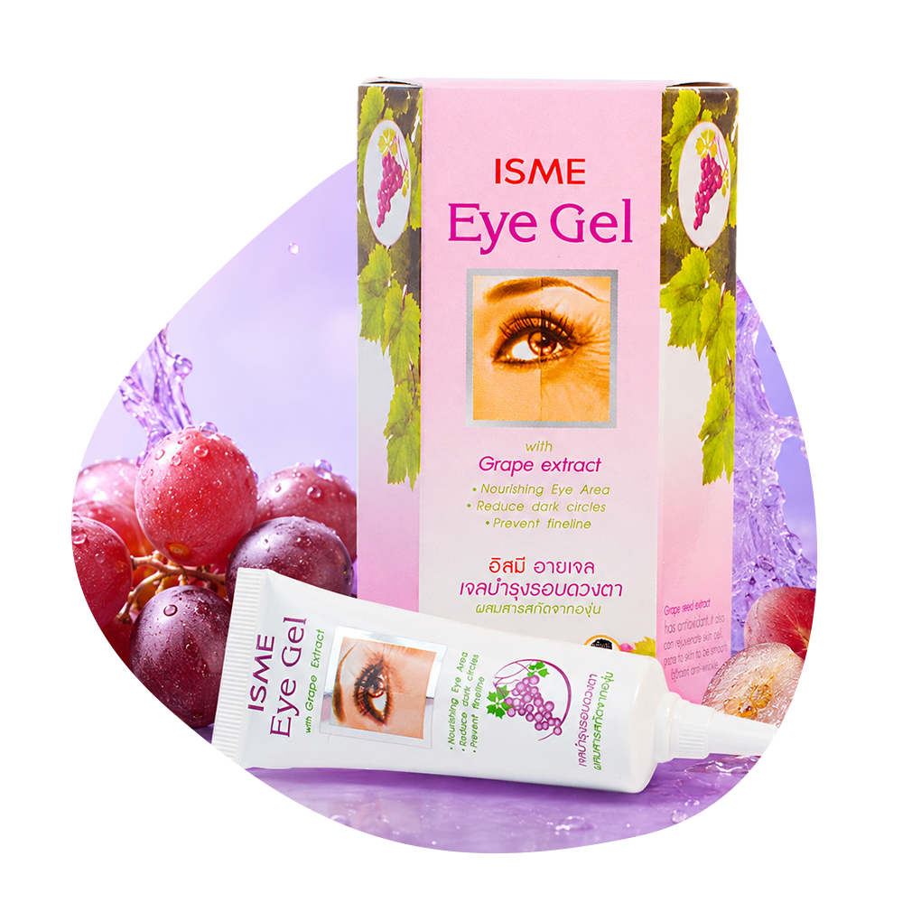 আই কেয়ার কালেকশন, ISME Eye Gel with Grape Extract, চোখের নিচের কালো দাগ ও ফাইন লাইন কমানোর জেল, Beauty With Thai বাংলাদেশ