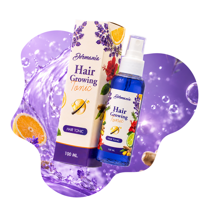 হেয়ার ফল সলিউশন কালেকশন, Dermania Hair Growing Tonic ১০০ মিলি, চুল পড়া বন্ধ ও নতুন চুল গজানোর টনিক, Beauty With Thai বাংলাদেশ