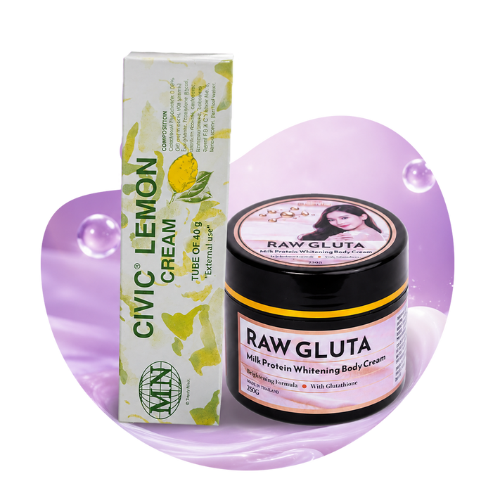 নিউ অ্যারাইভাল কালেকশন, Civic Lemon Cream ও Raw Gluta Milk Protein Whitening Body Cream, নতুন আসা থাই স্কিন কেয়ার প্রোডাক্ট, Beauty With Thai বাংলাদেশ