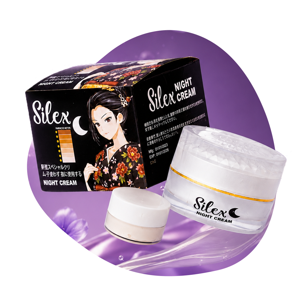 নাইট ক্রিম কালেকশন, Silex Night Cream, রাতে ব্যবহারে দাগমুক্ত ও উজ্জ্বল ত্বকের ক্রিম, Beauty With Thai বাংলাদেশ