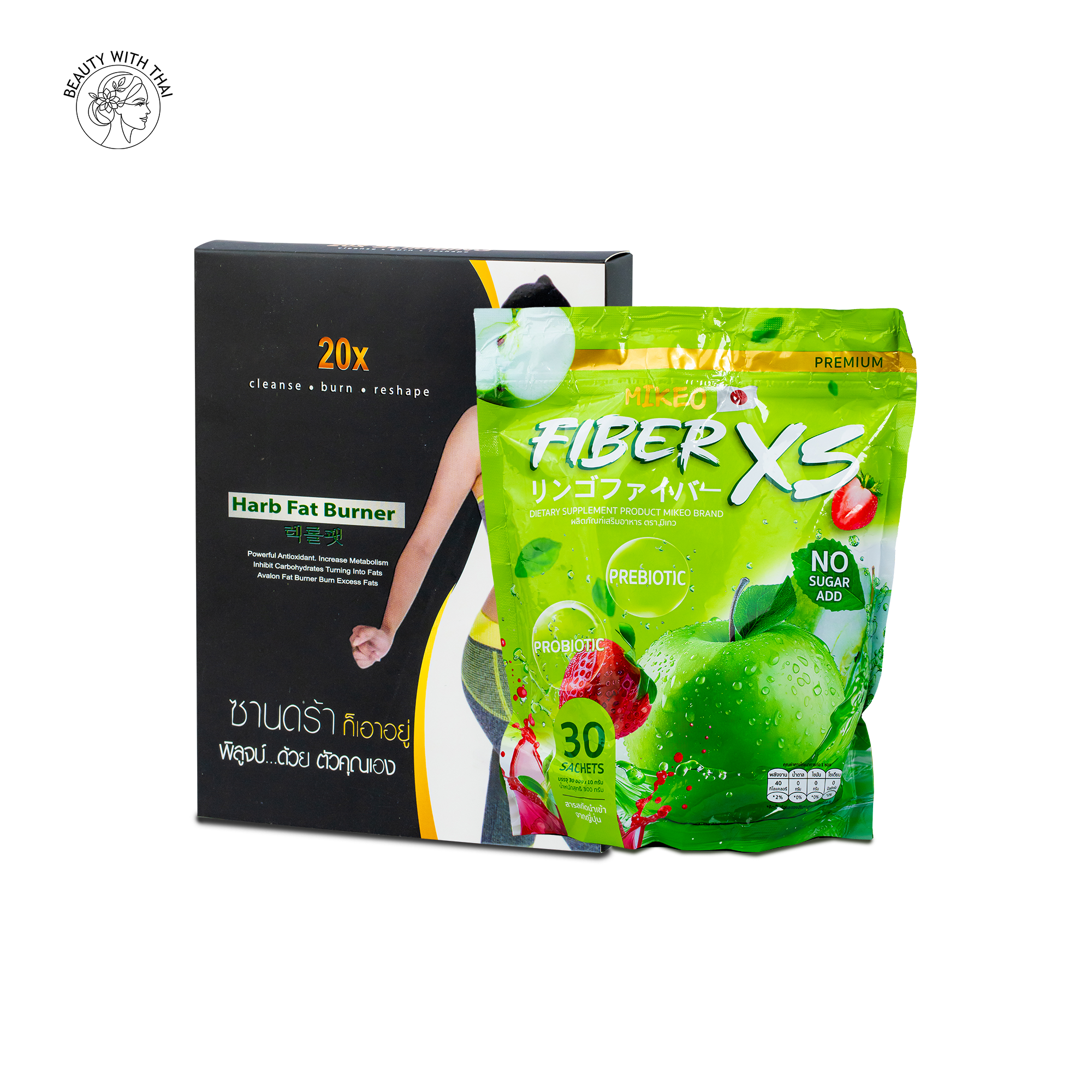 20X Slimming Capsule & Fiber XS Slimming Juice Combo - Beauty With Thai