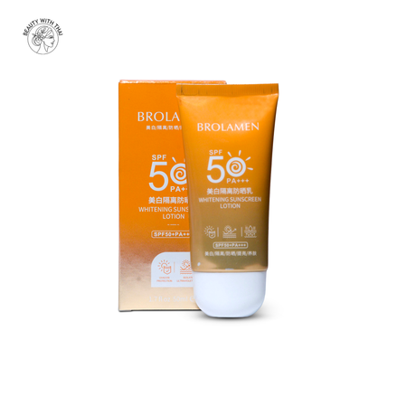 BROLAMEN Whitening Isolation Sunscreen Lotion SPF50+ PA+++ - Beauty With Thai