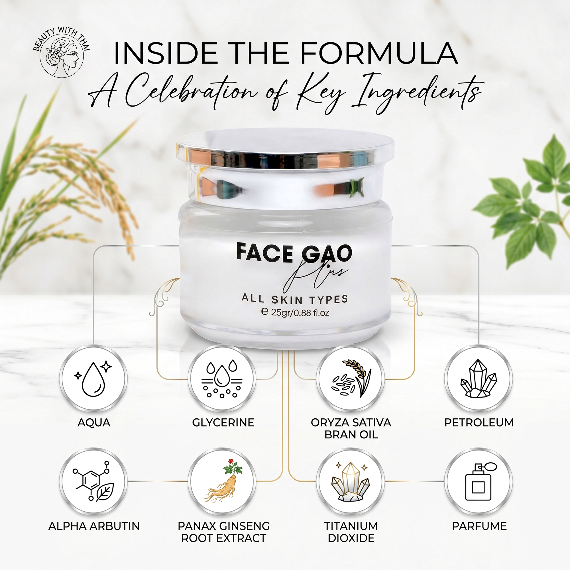 Thonbeau Face Gao Plus Cream - Beauty With Thai