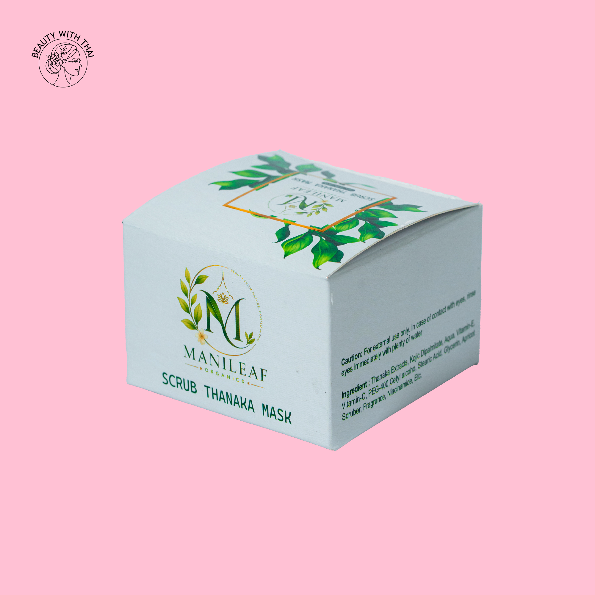Manileaf Organics Scrub Thanaka Mask - Beauty With Thai