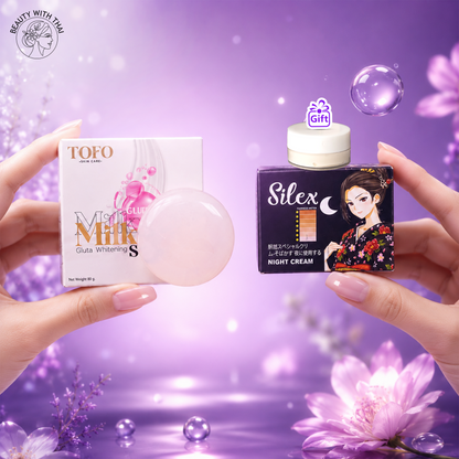Perfect Glow Combo, Silex নাইট ক্রিম ও Milky Gluta সাবান কম্বো, ছবি 2, Beauty With Thai বাংলাদেশ