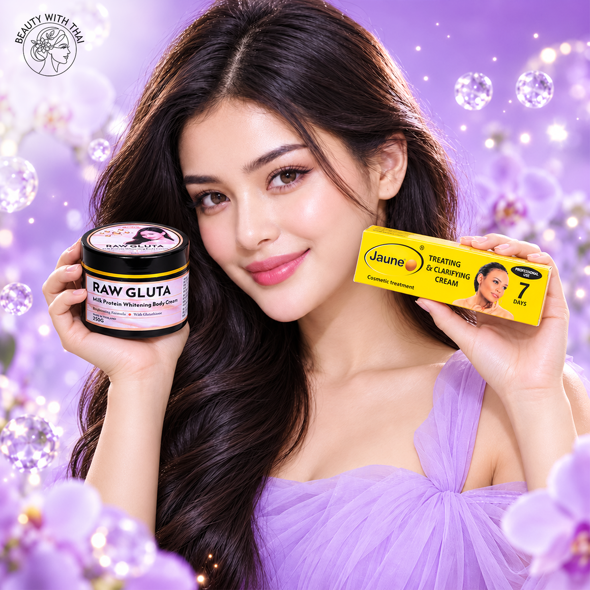 Raw Gluta Body Cream & Jaune Cream