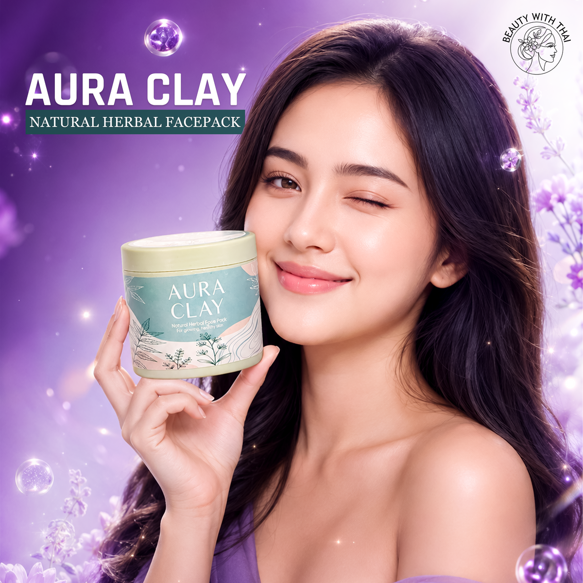 Aura Clay Natural Herbal Facepack ফেসপ্যাক, ছবি 2, Beauty With Thai বাংলাদেশ
