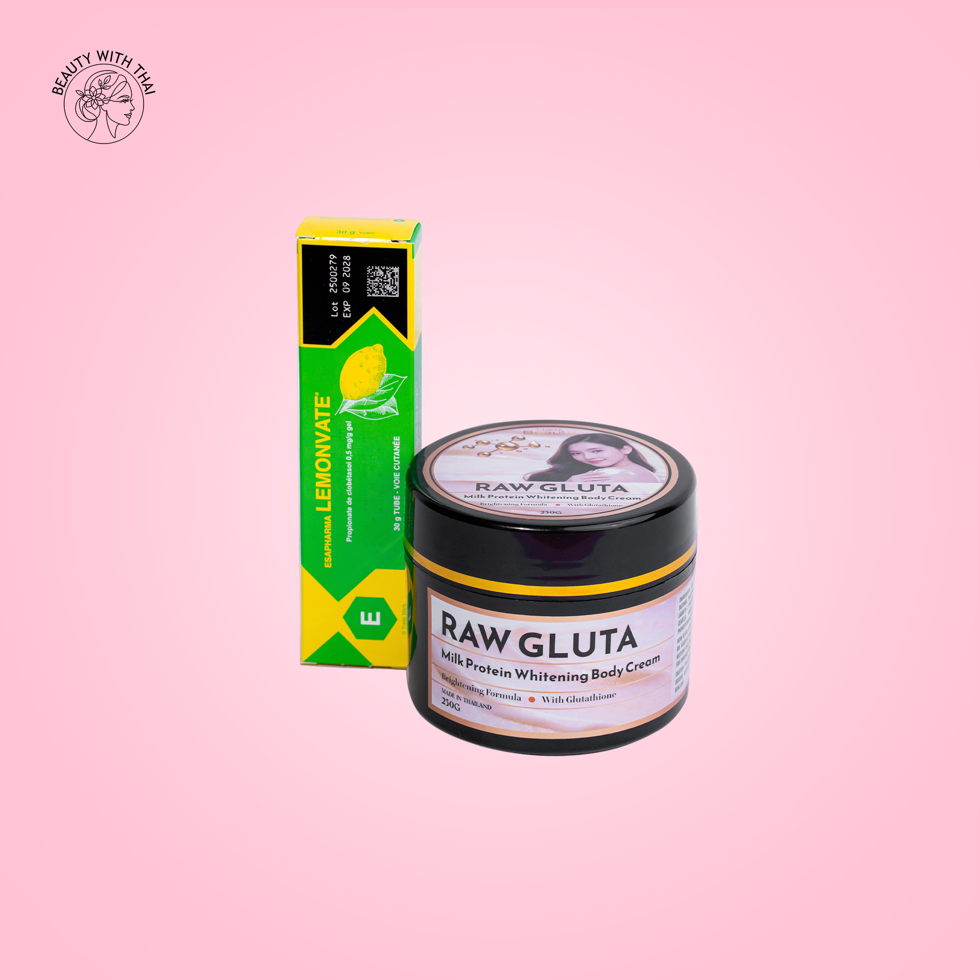 Raw Gluta Cream & Lemon Dose Cream Combo - Beauty With Thai