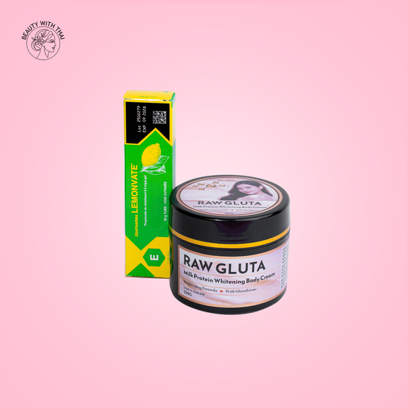 Raw Gluta Cream & Lemon Dose Cream Combo - Beauty With Thai