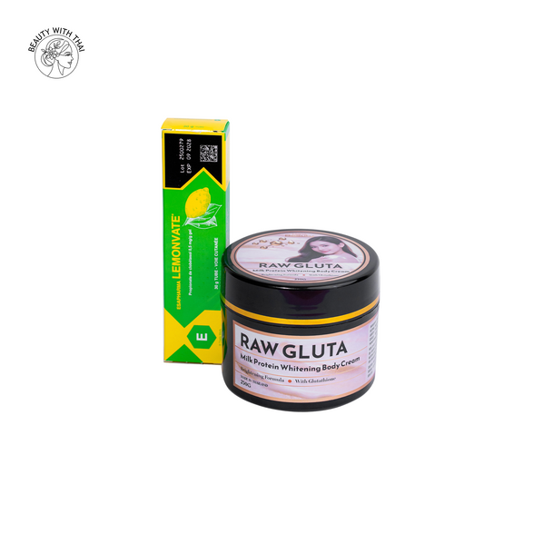 Raw Gluta Cream & Lemon Dose Cream Combo - Beauty With Thai