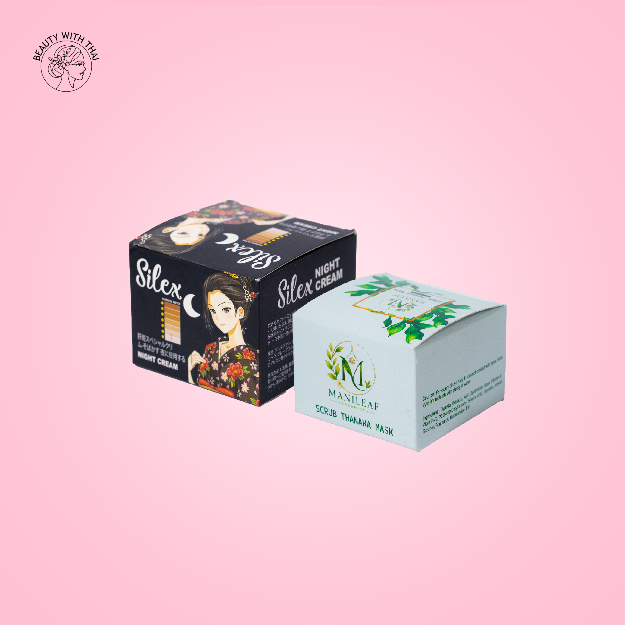 Silex night cream & Manileaf Scrub thanaka Combo