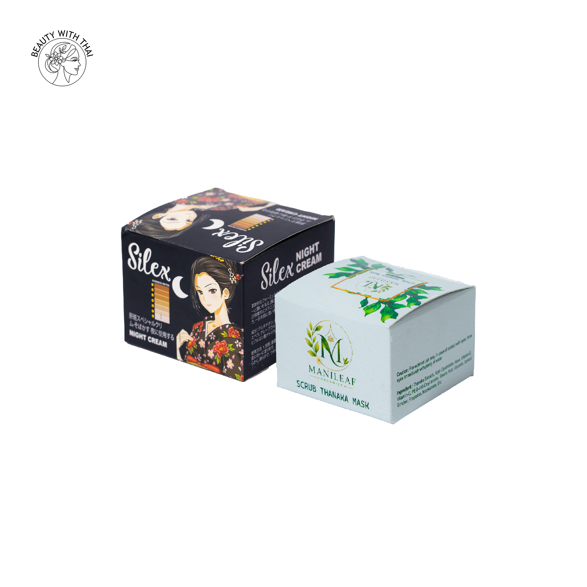 Silex night cream & Manileaf Scrub thanaka Combo