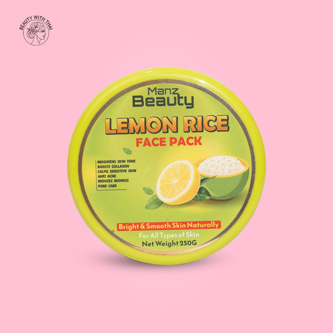 Manz Beauty Lemon Rice Face Pack - Beauty With Thai