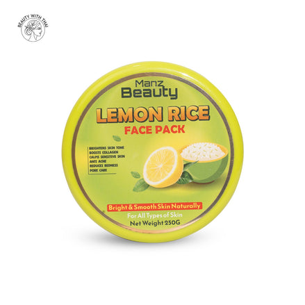 Manz Beauty Lemon Rice Face Pack - Beauty With Thai